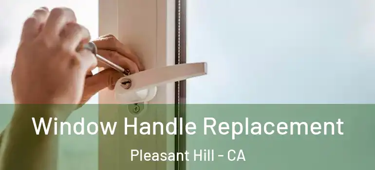  Window Handle Replacement Pleasant Hill - CA